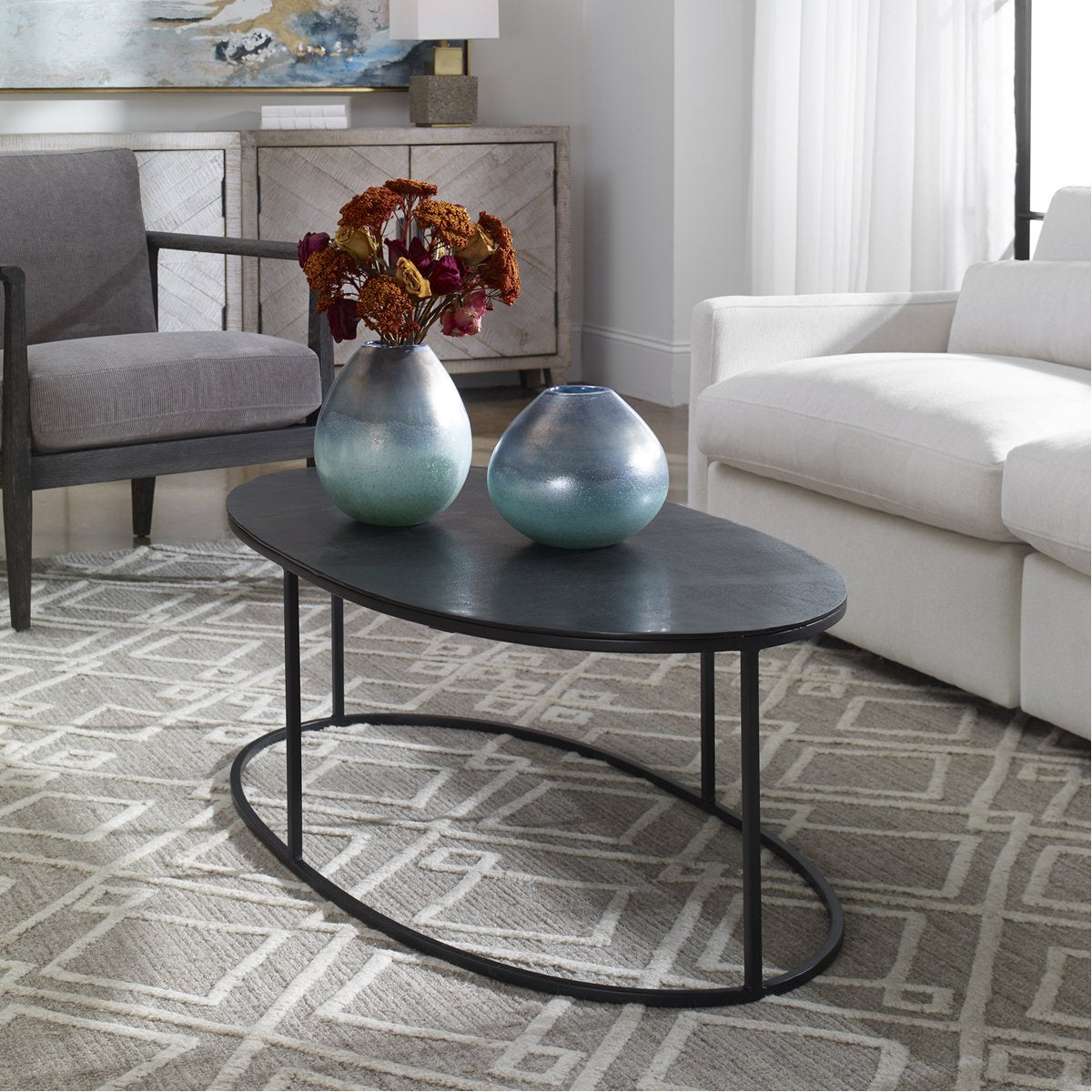 Uttermost Coreene Oval Coffee Table