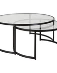 Uttermost Rhea Black Nesting Coffee Tables, 2-Piece Set