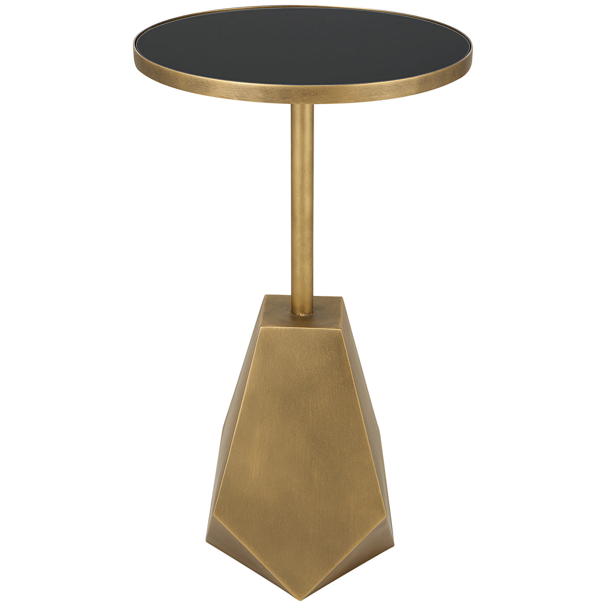 Uttermost Comet Geometric Bronze Accent Table