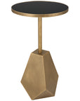 Uttermost Comet Geometric Bronze Accent Table