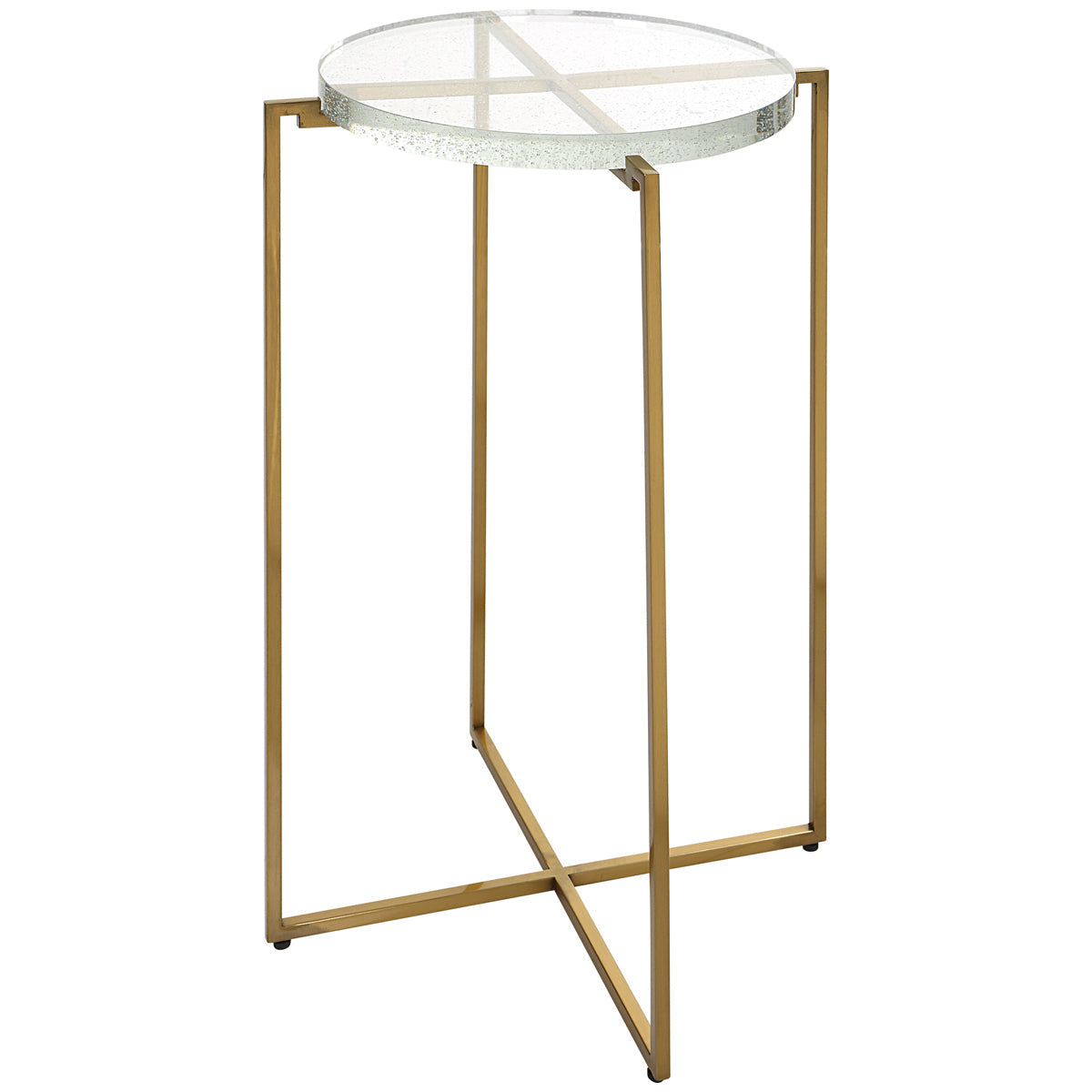 Uttermost Star-Crossed Glass Accent Table