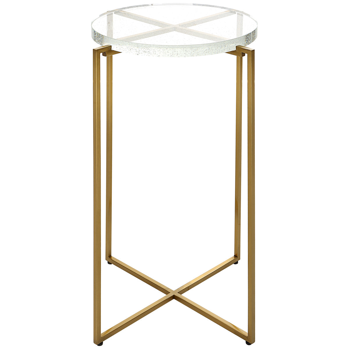 Uttermost Star-Crossed Glass Accent Table