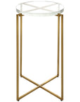 Uttermost Star-Crossed Glass Accent Table