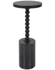 Uttermost Bead Black Marble Drink Table