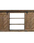 Uttermost Primalia Barn Door Media Console