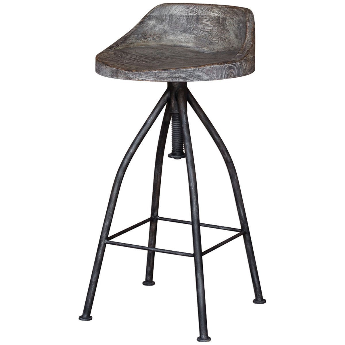 Uttermost Kairu Wooden Bar Stool