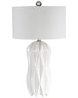 Uttermost Malena Glossy White Table Lamp