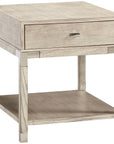 Hickory White Trellis Sawyer End Table