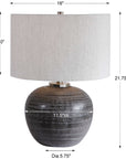 Uttermost Mikkel Charcoal Table Lamp