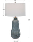 Uttermost Zaila Light Blue Table Lamp