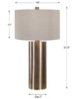 Uttermost Taria Brushed Brass Table Lamp