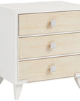 Hickory White Trellis Huck Small 3-Drawer Chest