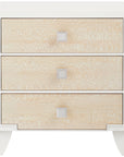 Hickory White Trellis Huck Small 3-Drawer Chest