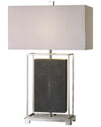 Uttermost Sakana Gray Textured Table Lamp