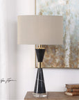 Uttermost Alastair Black Marble Table Lamp