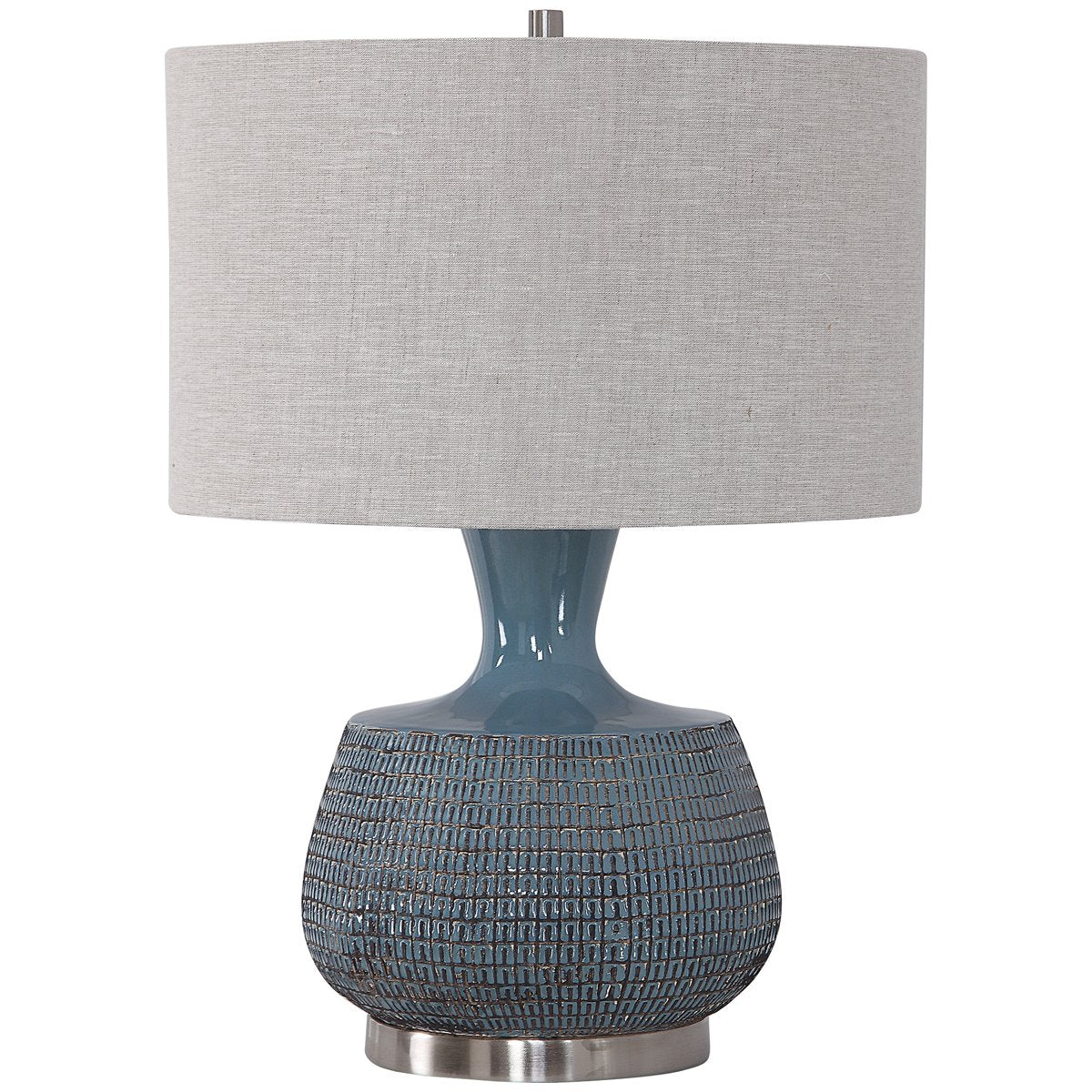 Uttermost Hearst Blue Glaze Table Lamp