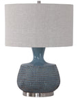 Uttermost Hearst Blue Glaze Table Lamp