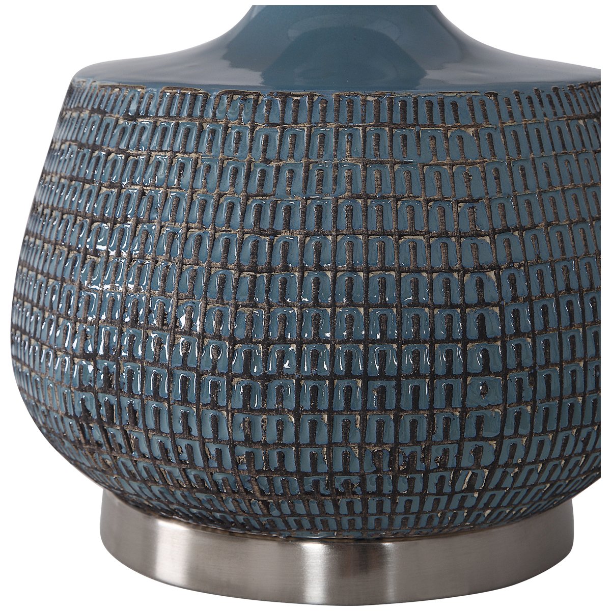 Uttermost Hearst Blue Glaze Table Lamp