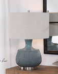 Uttermost Hearst Blue Glaze Table Lamp