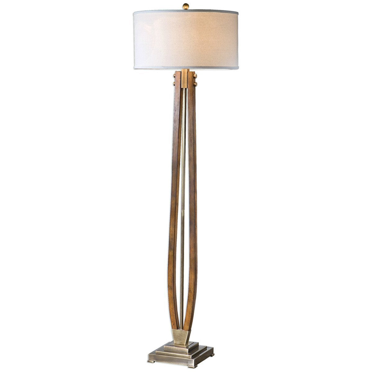 Uttermost Boydton Burnished Wood Floor Lamp