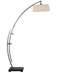 Uttermost Calogero Bronze Arc Floor Lamp