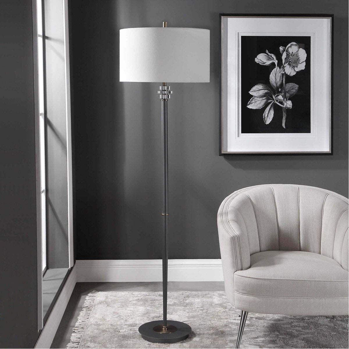 Uttermost Magen Modern Floor Lamp