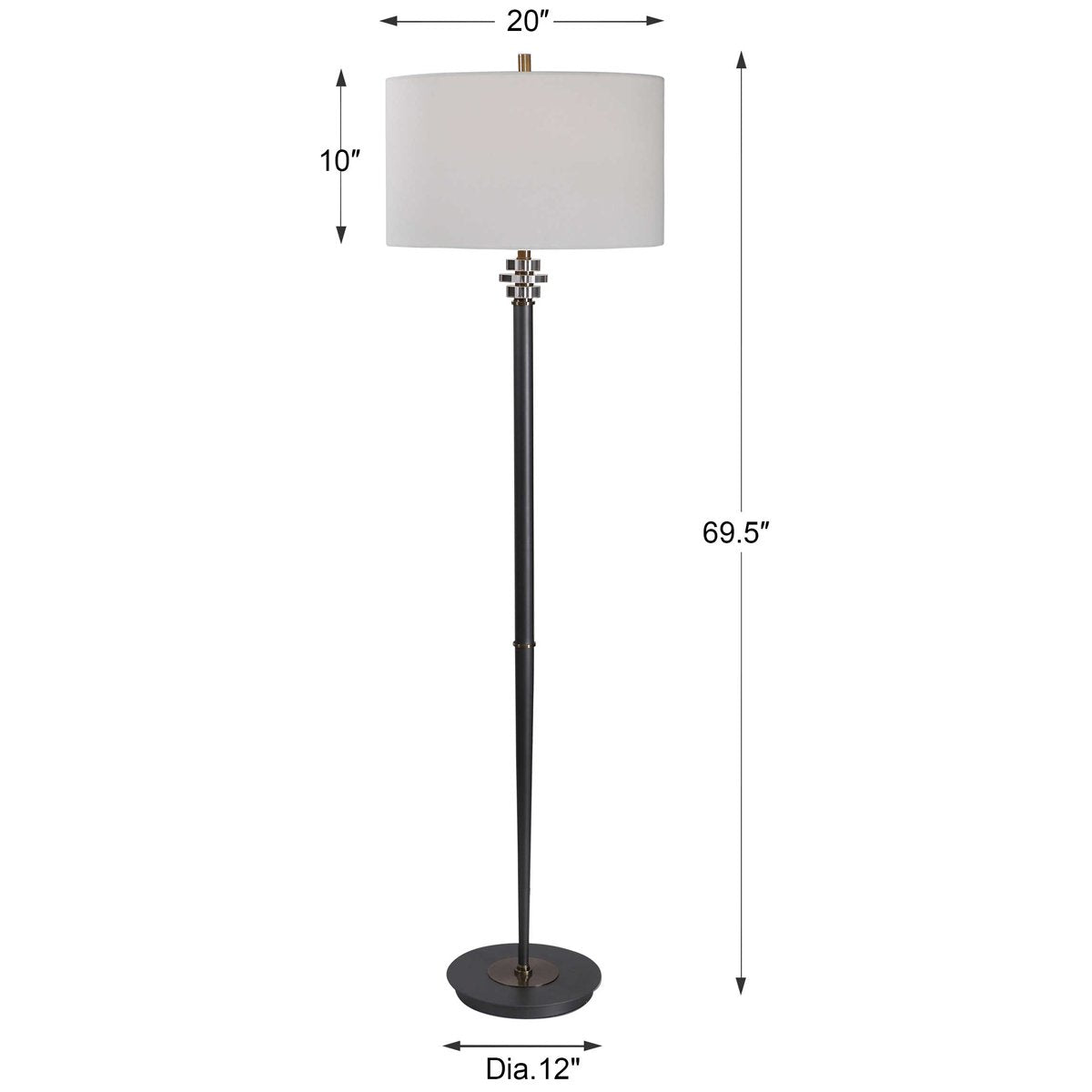 Uttermost Magen Modern Floor Lamp