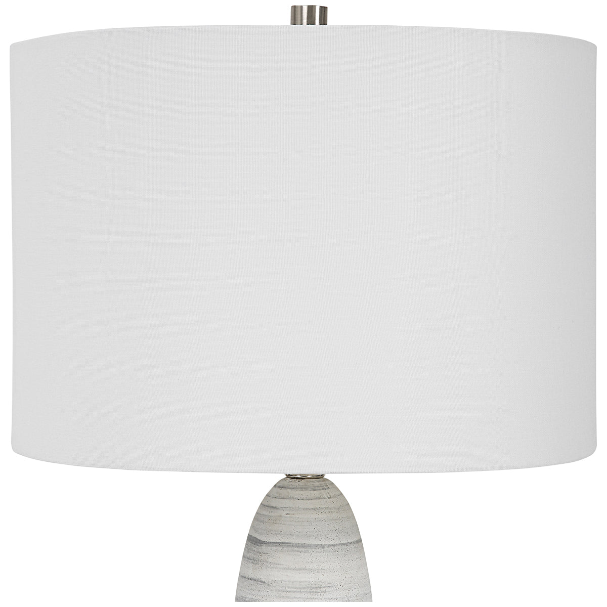 Uttermost Levadia Matte White Table Lamp