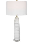 Uttermost Levadia Matte White Table Lamp