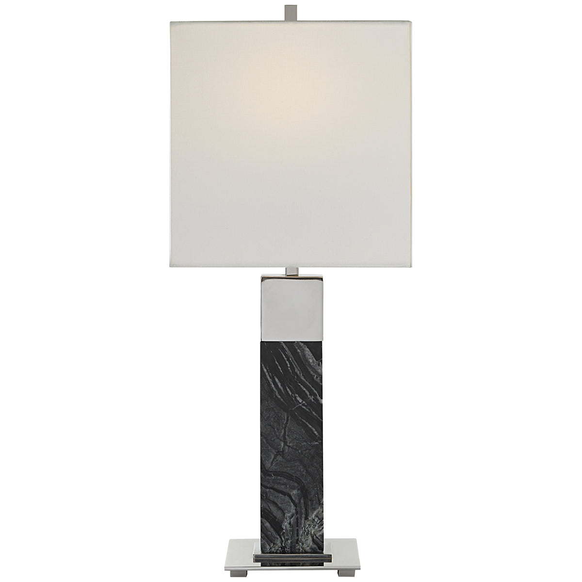 Uttermost Pilaster Black Marble Table Lamp