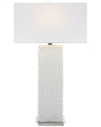 Uttermost Pillar White Marble Table Lamp