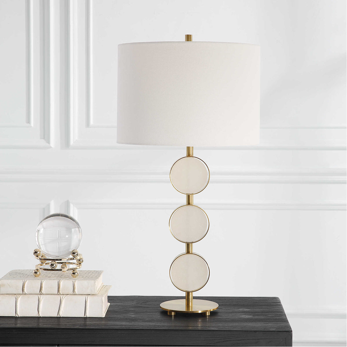 Uttermost Three Rings Contemporary Table Lamp