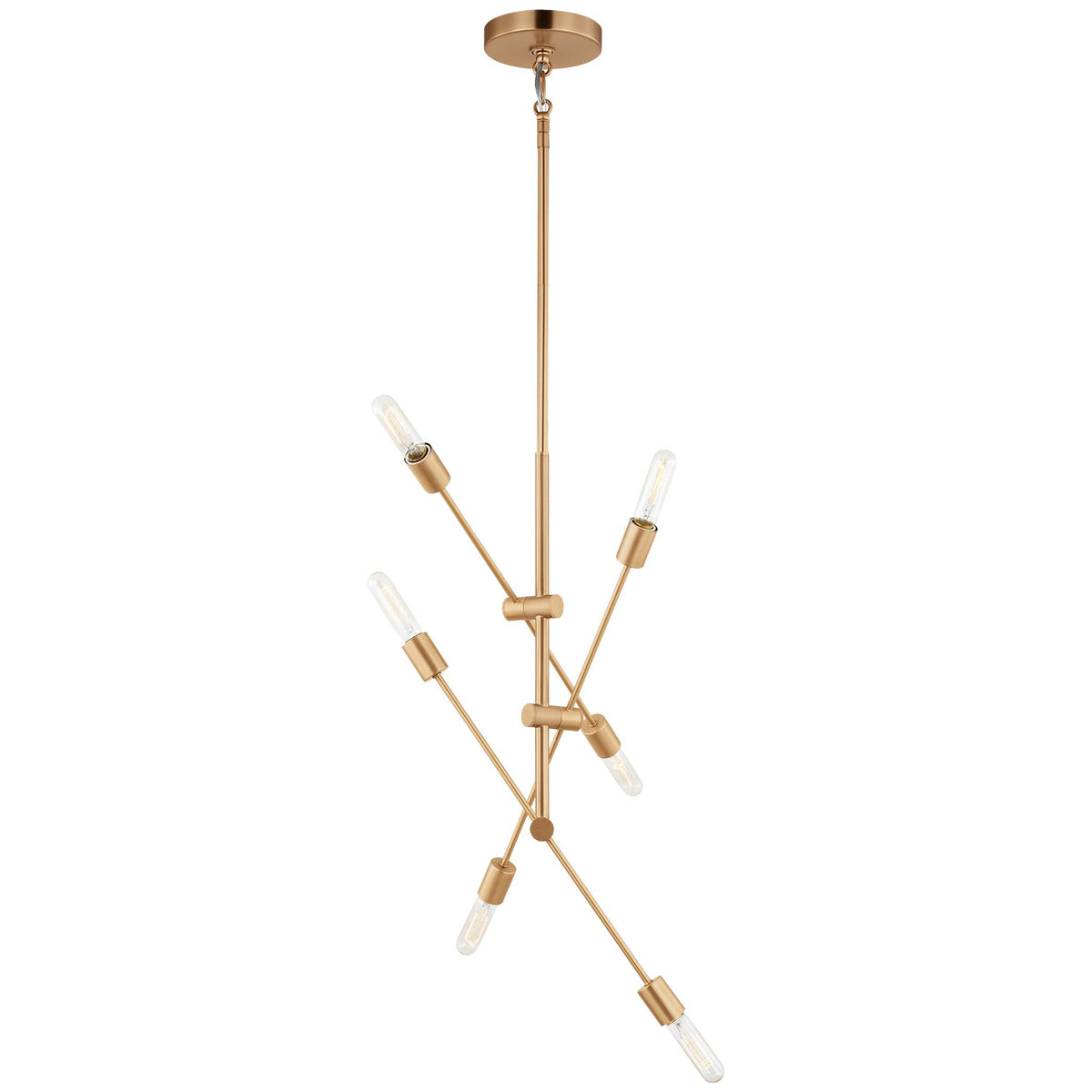 Sea Gull Lighting Axis 6-Light Chandelier without Bulb