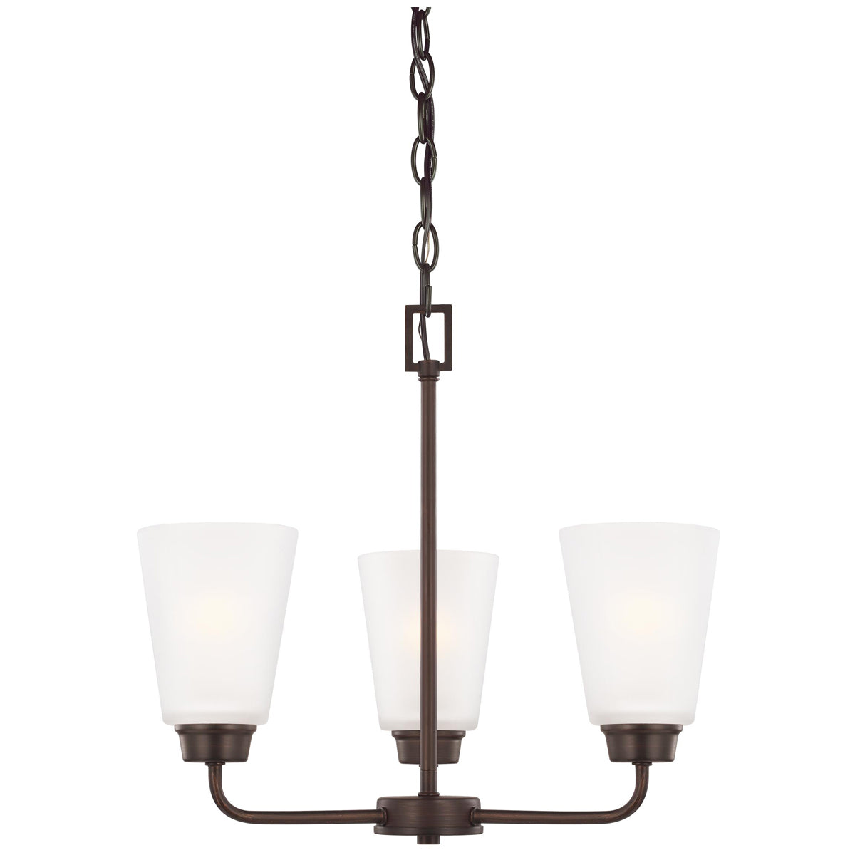 Sea Gull Lighting Kerrville 3-Light Chandelier without Bulb