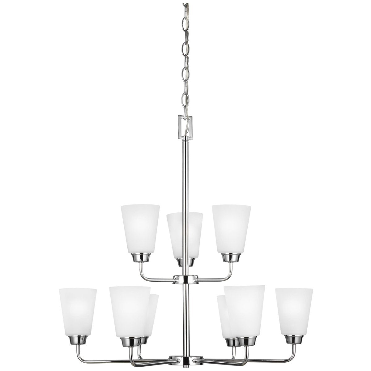 Sea Gull Lighting Kerrville 9-Light Chandelier - 9.5W