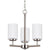 Sea Gull Lighting Oslo Contemporary Three Lights Chandelier