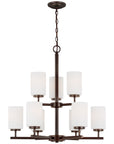 Sea Gull Lighting Oslo 9-Light Chandelier with Bulb