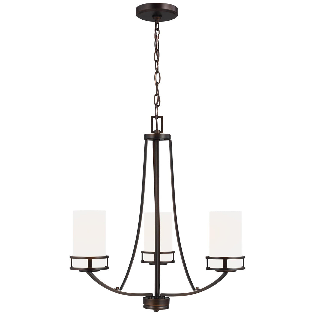 Sea Gull Lighting Robie 3-Light Chandelier with Bulb