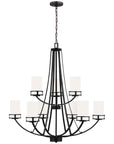 Sea Gull Lighting Robie 9-Light Chandelier with Bulb