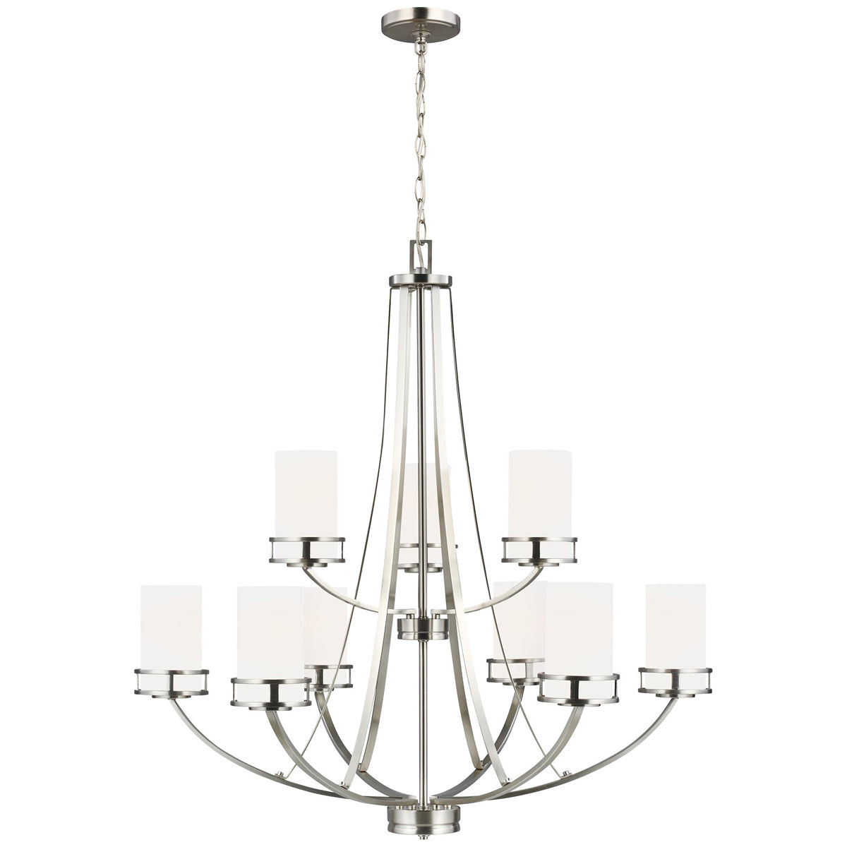 Sea Gull Lighting Robie 9-Light Chandelier with Bulb