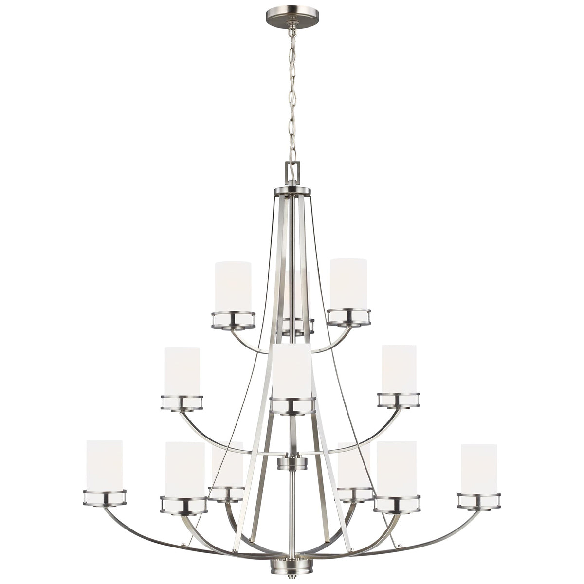 Sea Gull Lighting Robie 12-Light Chandelier with Bulb