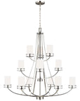 Sea Gull Lighting Robie 12-Light Chandelier with Bulb