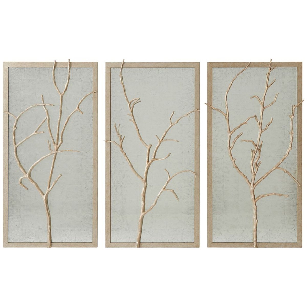 Theodore Alexander Silver Hawthorn Trio Wall Decor