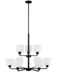 Sea Gull Lighting Canfield 9-Light Chandelier without Bulb