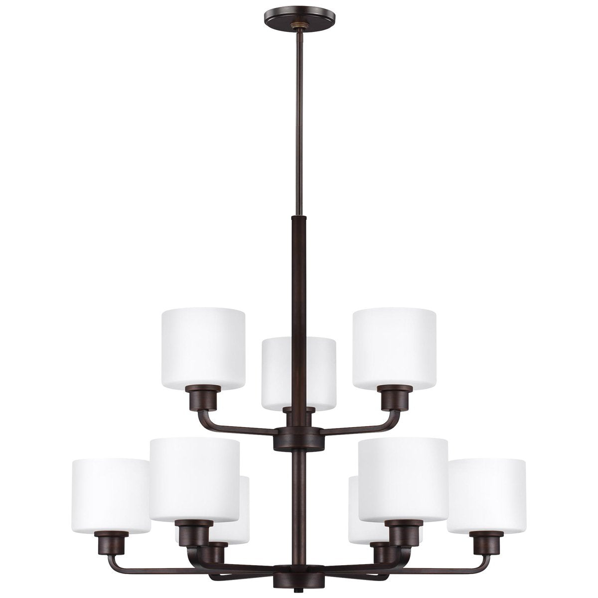 Sea Gull Lighting Canfield 9-Light Chandelier - 9.5W