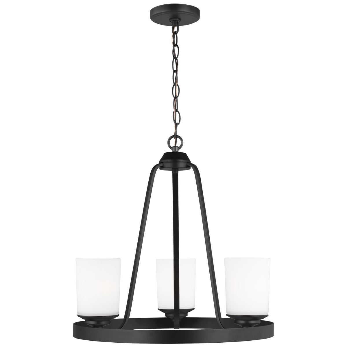 Sea Gull Lighting Kemal 3-Light Chandelier with Bulb