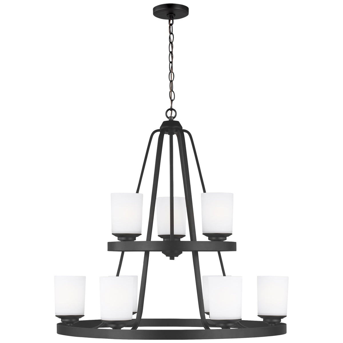 Sea Gull Lighting Kemal 9-Light Chandelier with Bulb