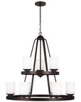 Sea Gull Lighting Kemal 9-Light Chandelier with Bulb