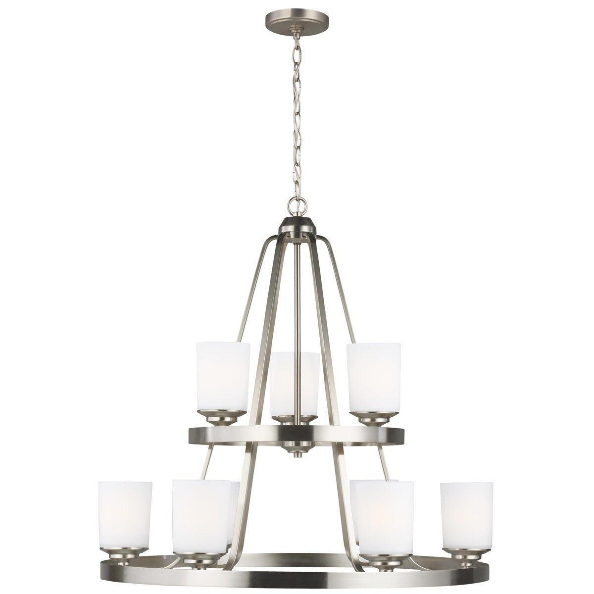 Sea Gull Lighting Kemal 9-Light Chandelier with Bulb