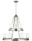 Sea Gull Lighting Kemal 9-Light Chandelier with Bulb